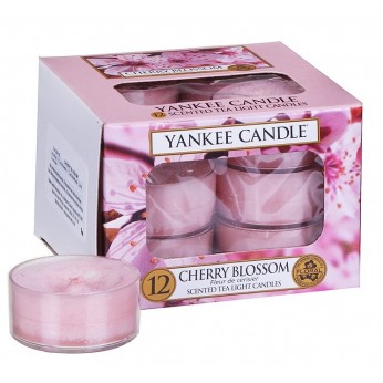 12 pezzi Yankee Candle candeline profumate tea light Fiore di ciliegio 